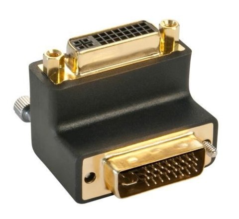 Adapter wt.DVI-gn.DVI - 90 stopni Lindy 41253